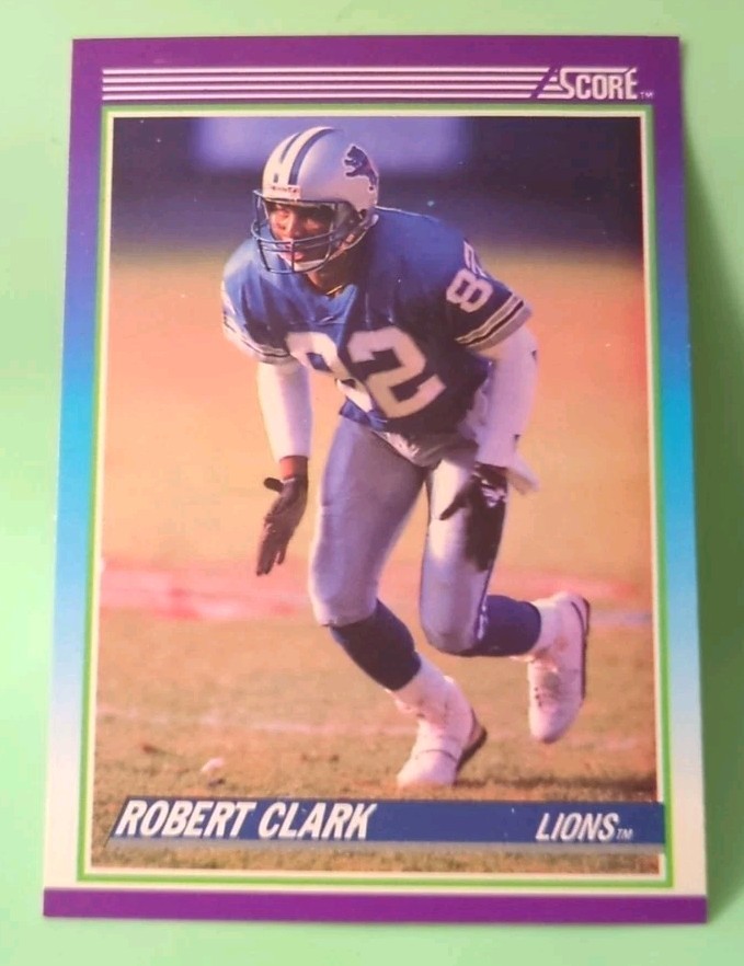 1990 Score - Robert Clark #217 (RC) - Detroit Lions 