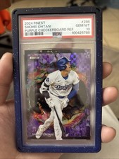 2024 Topps Finest - Rare Shohei Ohtani #286 Purple Checkerboard Refractor /75