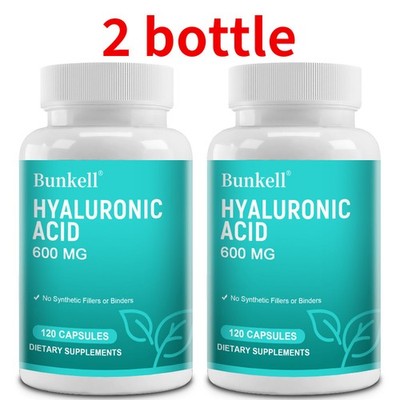 Hyaluronic Acid Capsules 600 mg - Promotes skin hydration, antioxidant support