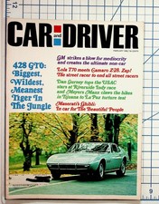 CAR and DRIVER February 1968 Maserati Ghibli 428 GTO Magazine Vintage Cars