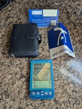 Handspring Visor Deluxe Translucent Blue Portable PDA Organizer Palm Pilot -