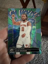 2024-25 Donruss Optic Basketball Jalen Brunson My House Hyper Green Prizm /249 