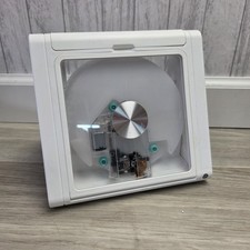 Portable CD Player White Bluetooth FM Stereo Desktop Audio Speaker Color LEDs