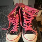 Converse Chuck Taylor All Star High Top Kids 7 Black/Pink Canvas Lace-Up 149072C — photo 3