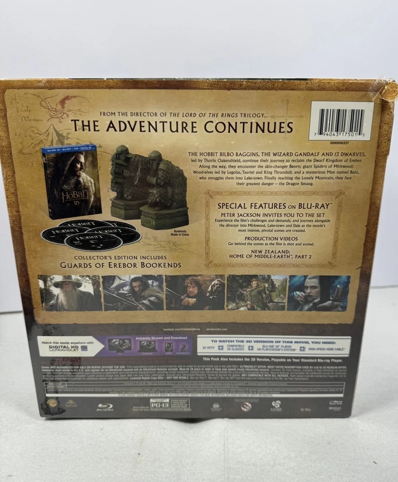 2013 The Hobbit The Desolation Of Smaug Collectors Edition 00127 of 25,000 NEW - Image 3 of 4