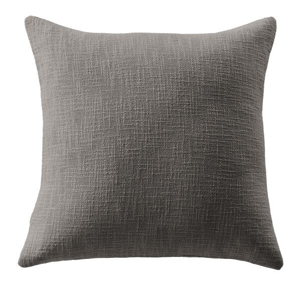 Coussin 60x60 cm coton ardoise pour vos soirées lecture