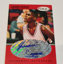 SAGE 1999 Autographs #A14 Lonnie Cooper Bulldogs Autographed Rookie Red /999