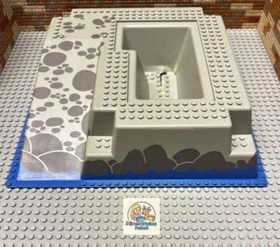 (L-2) LEGO   6276 Eldorado Fortress pirates blue skirts 3D plate B-Stock