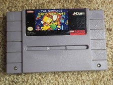 The Simpsons: Bart's Nightmare - SNES - 1992 - TESTED AND WORKING