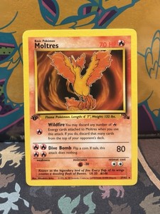 1999 moltres pokemon card value 1999 Moltres