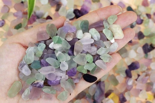 Fluorite Aquarium Gravel Rocks Natural Tumbled - Picture 2 of 4