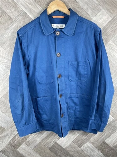 Far Afield Station Chore Jacket Navy Size Medium (2) Excellent Condition Coat - product listing photo
