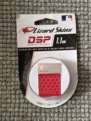 Lizard Skins Bat Grip Red DSP Durasoft Polymer 1.1mm Baseball Bats Softball