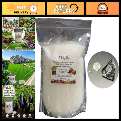 5 LBS Water Retaining Crystals - Super Absorbent Polymer for Soil Moisture, Lawn