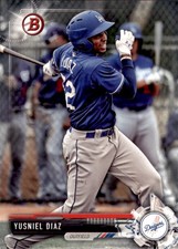 2017 Bowman Draft #BD151 Yusniel Diaz - BB
