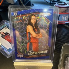 2025 Panini Prizm WNBA Georgia Amoore Blue Velocity RC #103 Washington Mystics