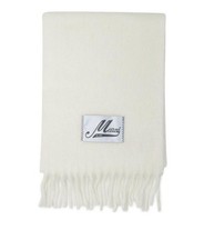 Marni Brushed Alpaca Scarf Stone White SCMC0059Y0 UTW918 00W03 151059906