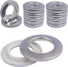 Stainless Steel Curtain Grommets with 2-In-1 ABS Plastic 42Mm 20Pcs  ID/OD 42-7