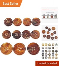 11 Pieces Genuine Natural Horn Blazer  Suits Button Set - for Blazer, Sport Coa