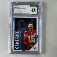 2020 Score Game Face Patrick Mahomes II #GF-PM CSG 9.5 Graded Football