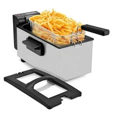  Deep Fryer 3 Liter Capacity,1500W Oil Fryer with Adjustable 3 Liters