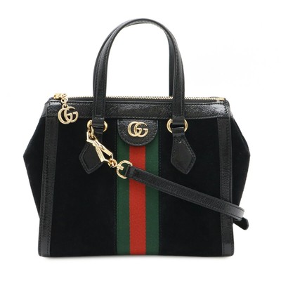 GUCCI Ophidia GG Small Handbag Tasche 2WAY Schultertasche Wildleder Lackleder
