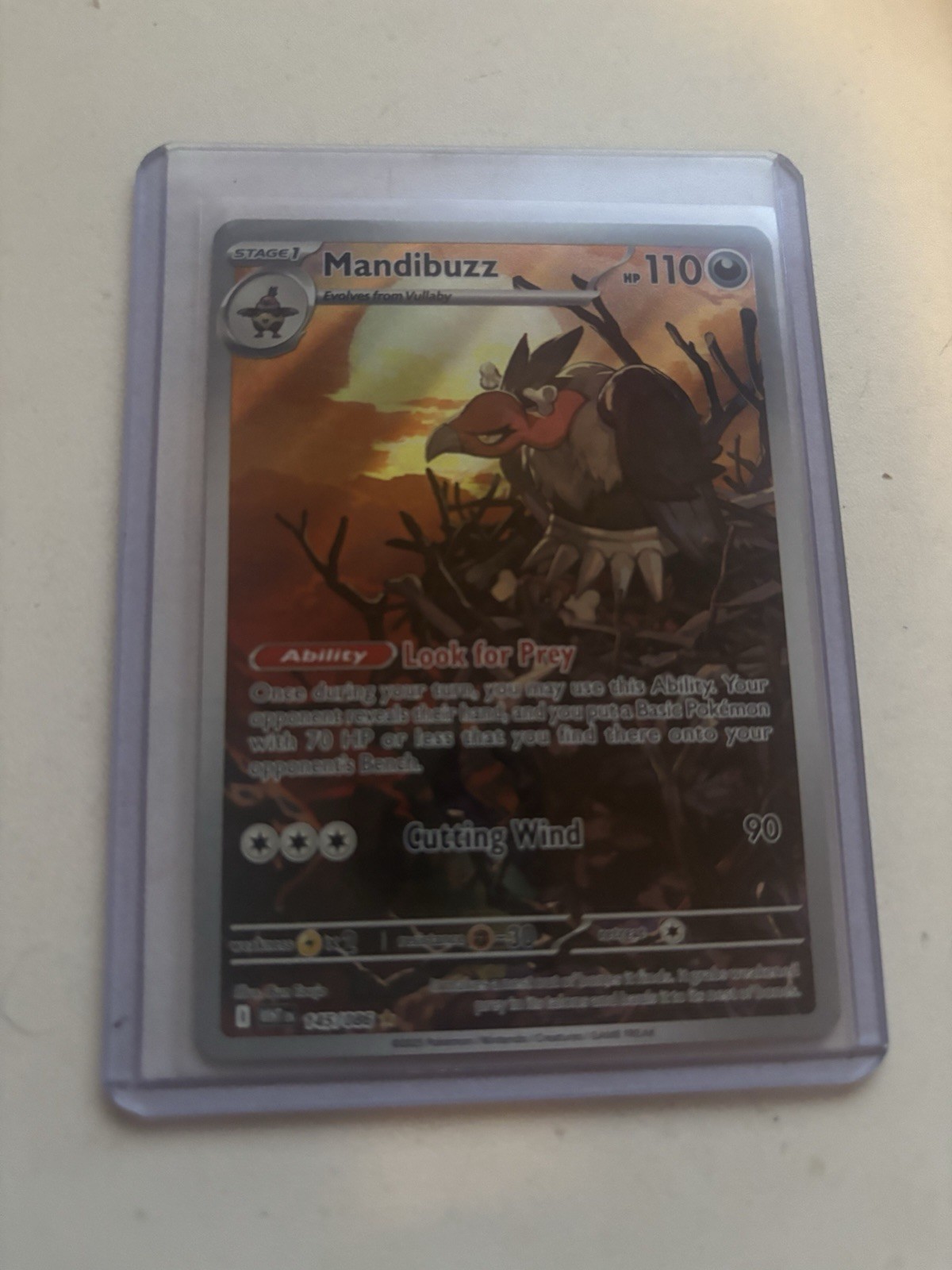 Pokémon TCG Mandibuzz 145/086 Illustration Rare SV10.5 White Flare