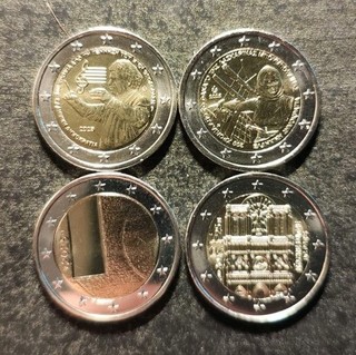 Lot 4 x 2 euros commémo 2025 NEUVE