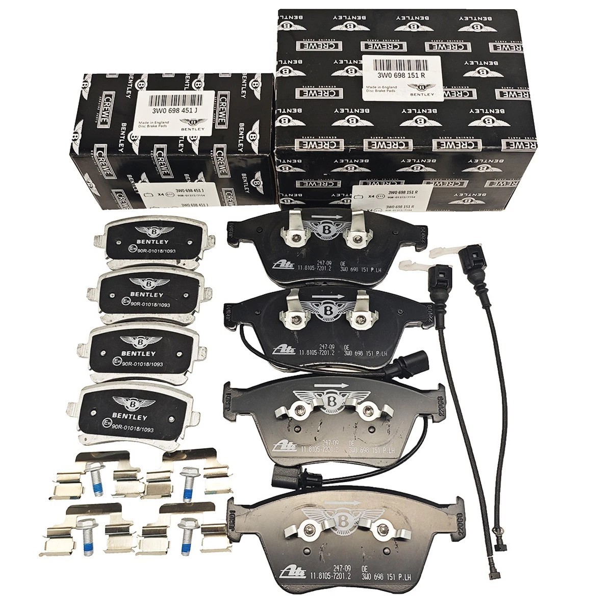 Front Rear Brake Pads Set for Bentley Continental GT GTC Flying Spur New
