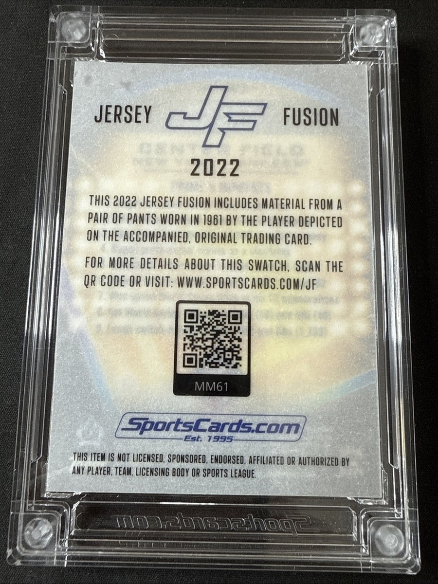 Mickey Mantle 2001 SP 本物ゲーム着用ジャージ UD-MM Jersey Fusion Mickey Mantle /77 1961 World Series Game Worn Patch