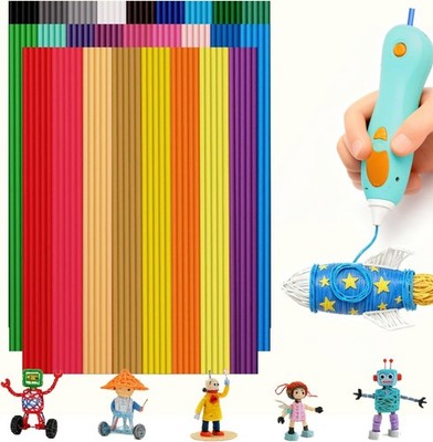 26 Colors PCL 2.5mm 3D Pen Filament Refill Compatible with 3Doodler Start+, Low