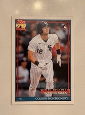 2026 Topps Series 1 Colson Montgomery RC #T91-4 1971 Design White Sox