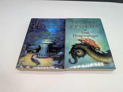 Jasper Fforde Last Dragonslayer + Song of the Quarkbeast 2 Book Lot Paperback