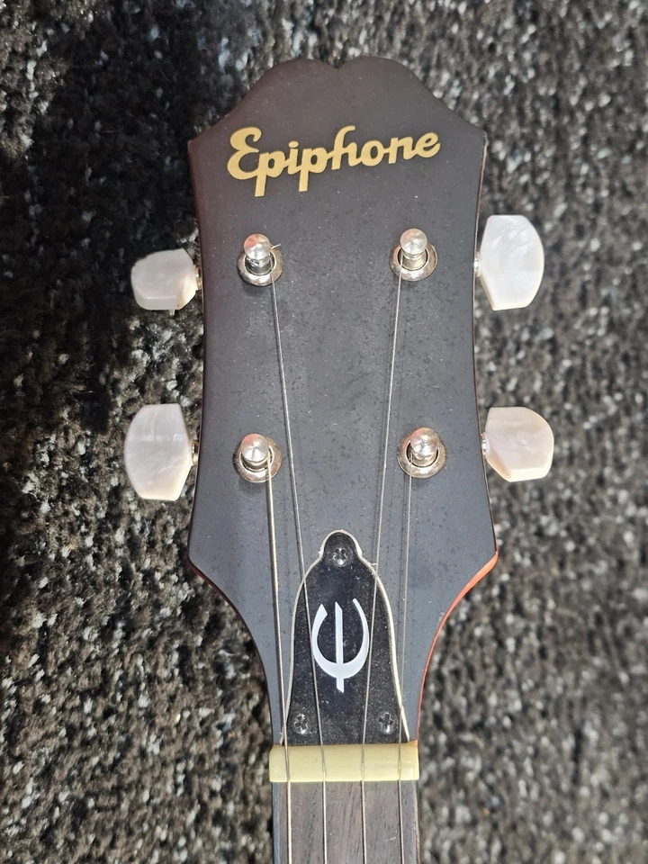 Epiphone Banjolele 37" 4-String Concert Banjo Ukulele, Satin Natural - Image 3 of 4