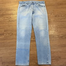 Vintage 70s 80s Levi  s Light Wash 40505 0916 Blue Jeans Orange Tab - Fits 37x33