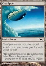 [1x] Cloudpost - Foil Slight Play, English Mirrodin MTG Magic