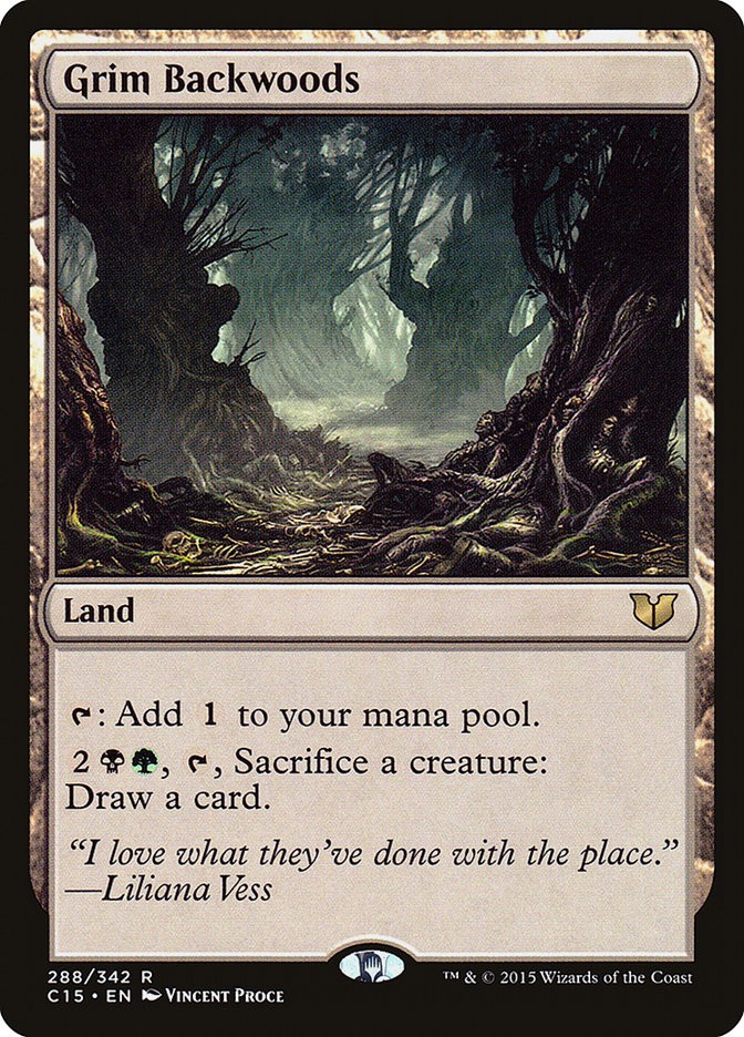 MTG Magic the Gathering Grim Backwoods (288/392) Commander 2015 LP