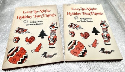 LOT OF 2 Vintage Easy to Make Holiday Fun Things by Rox Abisch Boche Kaplan 1973