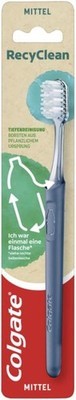 Colgate Zahnbürste RecyClean mittel Pflanzenbasis Griff aus recyceltem Plastik