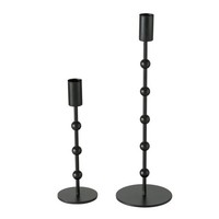 Boltze Kerzenleuchter Kimberly, 2Er Set Im Modernen Design Aus Metall In Schwarz