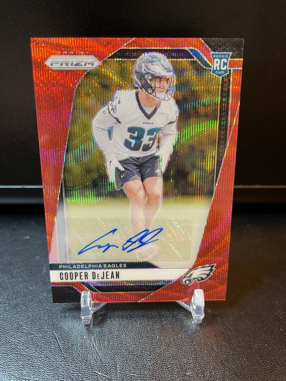 Cooper Dejean 2024 Prizm Red Wave Auto /149 - (RC) - #321