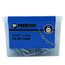 20-Foot Pet Tie-Out Chain, Heavy-Duty, Dog Tie-Out, Peerless Chain Company, 483