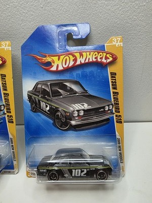 Lot of 2 2009 Hot Wheels New Models Datsun Bluebird 510 # 37/42