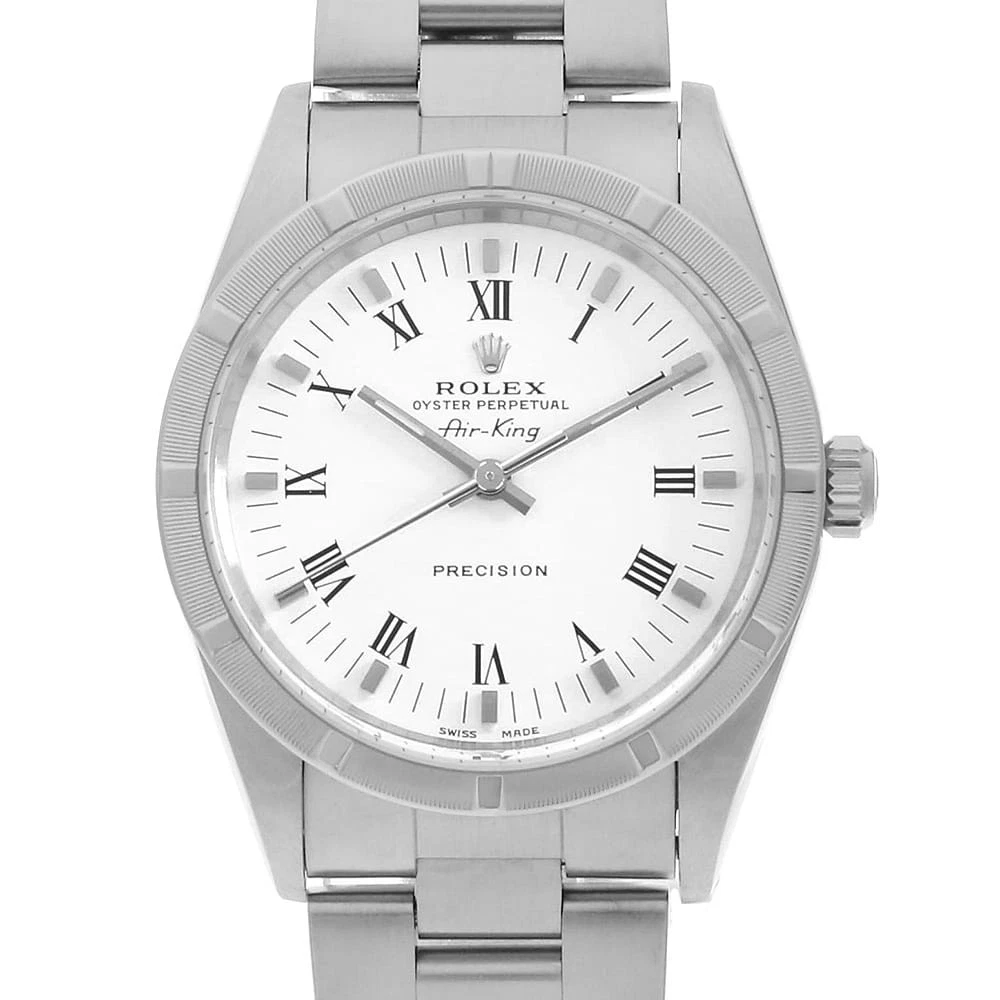 Rolex — ROLEX Air king 14010M white center rome K Number second hand mens
