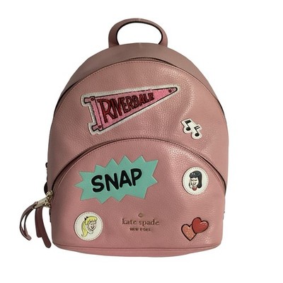 Kate Spade Archie Riverdale Comics Betty & Veronica Pink Pebble Leather Backpack