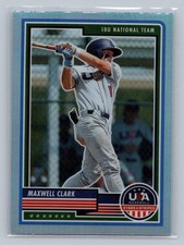 2023 Panini Stars & Stripes USA Baseball #42 Maxwell Clark Silver