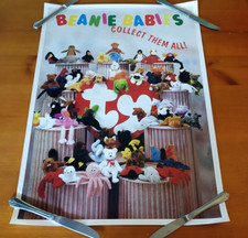 TY Beanie Babies- "Collect Them All" VTG Poster- 26"x19" 