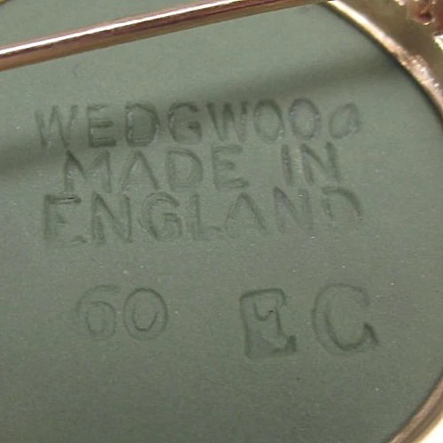 Prendedor/colgante vintage 1950 oro amarillo 14k jaspe madera cuña hombre desnudo dios griego como nuevo Foto 4 de 4