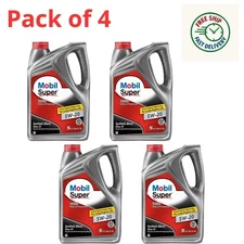 Mobil 1 Super 5W-20 Conventional Motor Oil, Pack of 4