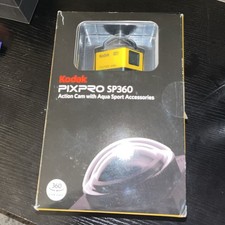 kodak pixpro sp360 action camera with aqua sport accessories
